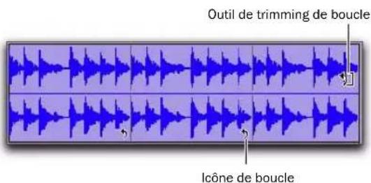 Avid Pro Tools 8.0 - Curseur de trimming de boucle - 1