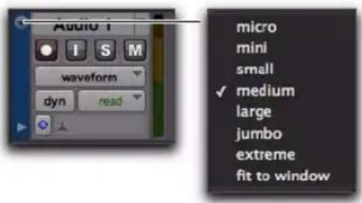 Avid Pro Tools 8.0 - Pour définir la hauteur des pistes, effectuez l'une des opérations suivantes : - 1