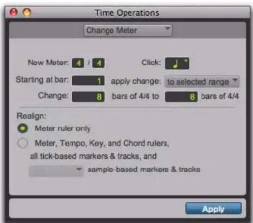 Avid Pro Tools 8.0 - Changement de métrique - 1
