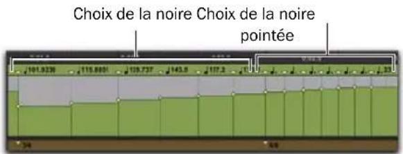 Avid Pro Tools 8.0 - Pour sélectionner la résolution du tempo (fréquence BPM) pour l'édition au crayon, effectuez l'une des opérations suivantes : - 2