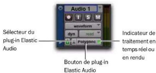 Avid Pro Tools 8.0 - Commandes des pistes Elastic Audio - 1