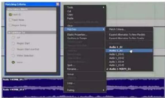 Avid Pro Tools 8.0 - Pour sélectionner une prise secondaire : - 1