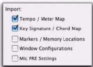 Avid Pro Tools 8.0 - Importation des données de session - 1