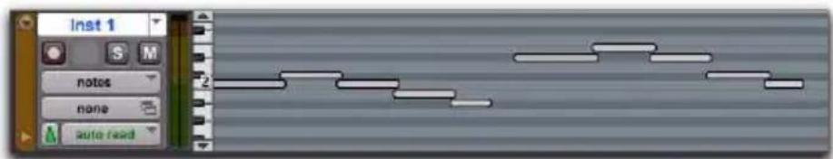 Avid Pro Tools 10.0 - Pour enregistrer du MIDI sur une piste d'instrument : - 1