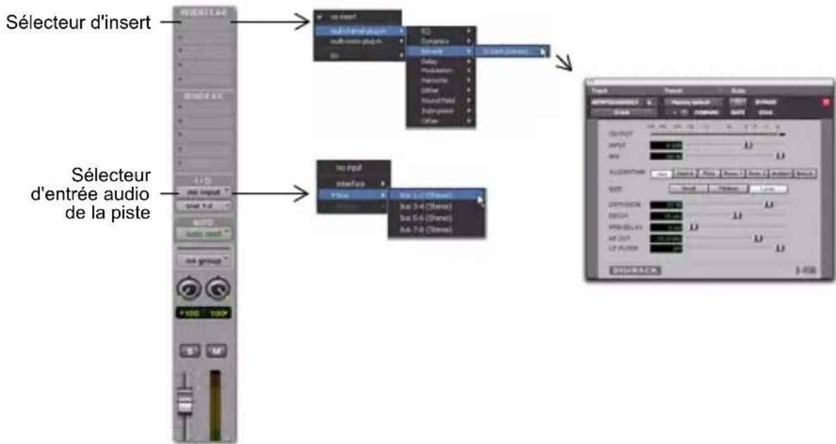 Avid Pro Tools 10.0 - Pour appliquer une reverb à une ou plusieurs pistes : - 3