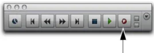 Avid Pro Tools 11.0 - Pour enregistrer en punch-in/out en mode QuickPunch : - 1