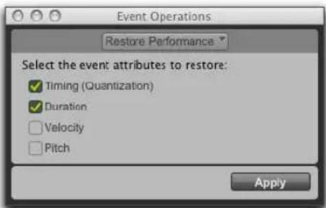 Avid Pro Tools 11.0 - Commande Restore Performance - 1
