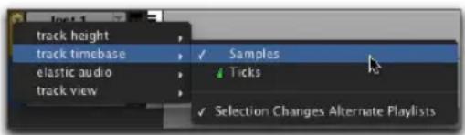 Avid Pro Tools 11.0 - Pour appliquer une autre base de temps à une piste, procédez comme suit : - 2