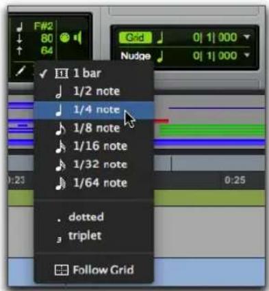 F#2 80 64 Grid 0| 1| 000 Nudge 0| 1| 000 ✓ 1 bar ½ note ¼ note ½ note ½ note ½ note ½ note ½ note ½ note 0:23 0:25 . dotted triplet Follow Grid