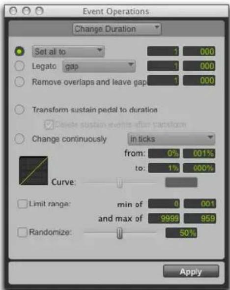 Avid Pro Tools 11.0 - Paramètres de modification des durées - 1