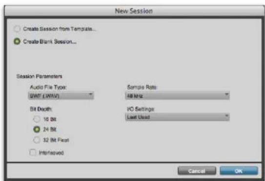Avid Pro Tools 11.0 - Création d'une session vide - 1