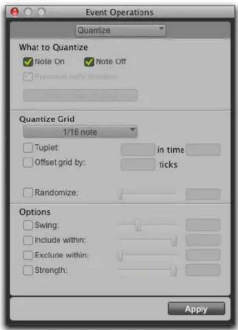 Avid Pro Tools 11.0 - Pour ouvrir une page spécifique de la fenêtre Event Operations : - 1