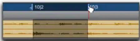 Avid Pro Tools 11.0 - Pour changer la durée d'une sélection, effectuez l'une des opérations suivantes : - 1