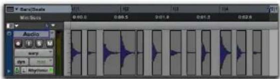 Avid Pro Tools 11.0 - Pour quantifier des clips audio : - 3