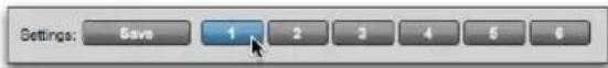 Avid Pro Tools 11.0 - Pour rappeler un preset de groupe : - 1