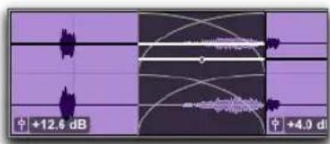 Avid Pro Tools 11.0 - Courbe de gain du clip et fondus enchaînés - 2