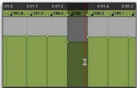 Avid Pro Tools 11.0 - Pour sélectionner un événement de tempo dans l'éditeur de tempo : - 1