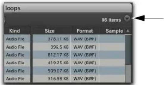 loops 86 items Kind Size Format Sample Audio File 378.11 KB WAV (BWF) Audio File 396.5 KB WAV (BWF) Audio File 812.17 KB WAV (BWF) Audio File 419.25 KB WAV (BWF) Audio File 509.07 KB WAV (BWF) Audio File 316.98 KB WAV (BWF)