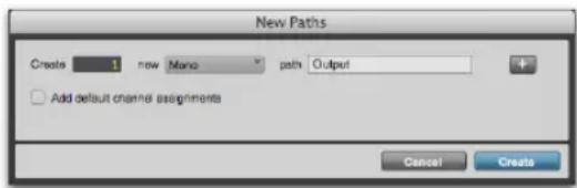 Avid Pro Tools 11.0 - Pour créer un chemin : - 1
