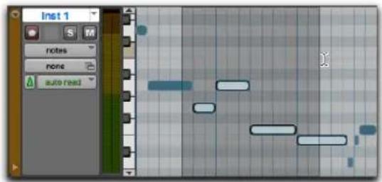 Avid Pro Tools 11.0 - Pour sélectionner des notes MIDI, effectuez l'une des opérations suivantes : - 2