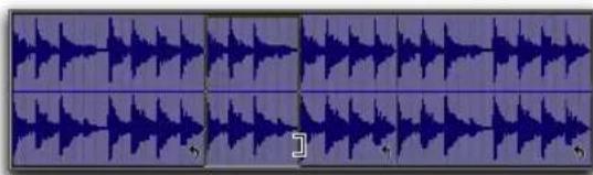Avid Pro Tools 11.0 - Pour effectuer une opération de trimming sur le clip source (itération de boucle) d'un clip mis en boucle : - 2