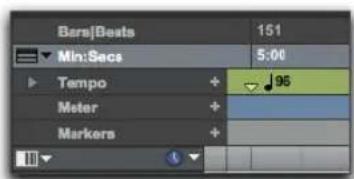Bars/Beats 151 Min:Secs 5:00 Tempo 96 Meter Markers