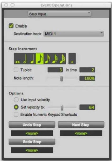 Avid Pro Tools 11.0 - Commande Step Input - 1