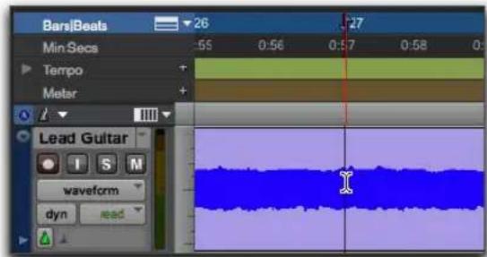 Avid Pro Tools 11.0 - Positionnement du curseur d'édition - 1