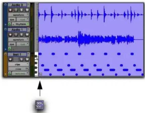 Audio 9 S M waveforms dyn Rhythmie Audio 1 S M waveforms dyn Inst 1 slope name inst mode