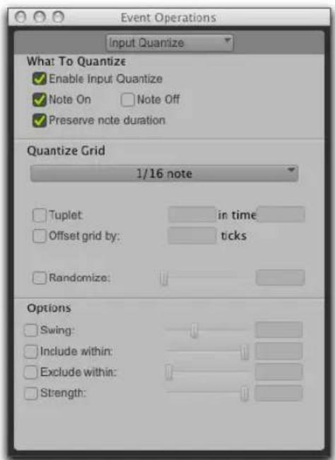 Avid Pro Tools 11.0 - Commande Input Quantize - 1