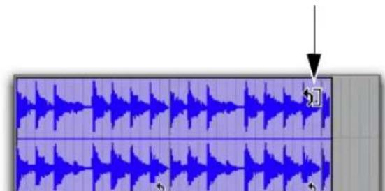 Avid Pro Tools 11.0 - Pour effectuer une opération de trimming de boucle sur un clip mis en boucle : - 1