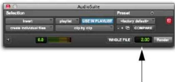 Avid Pro Tools 11.0 - Pour générer un rendu de clip avec des poignées AudioSuite : - 1