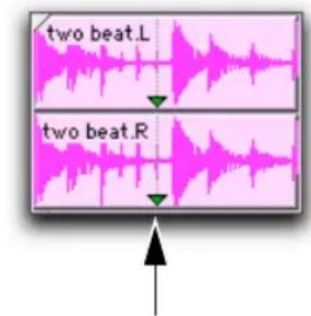 Avid Pro Tools 11.0 - Pour définir le point de synchronisation d'un clip : - 1