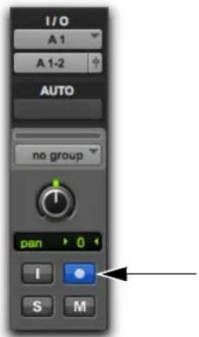Avid Pro Tools 11.0 - Affichage de l'état d'enregistrement des pistes - 1