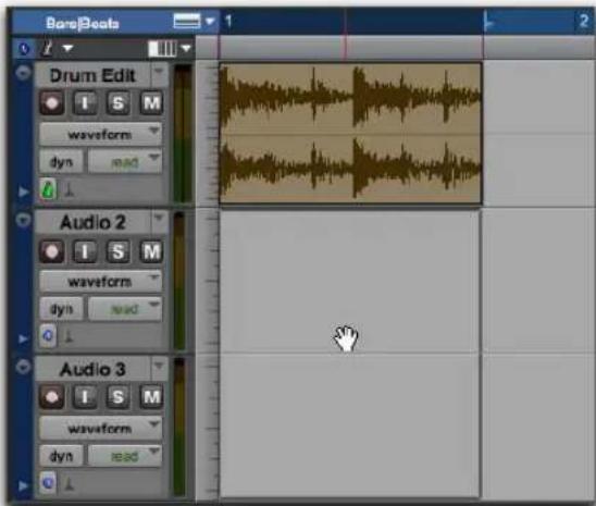 Avid Pro Tools 11.0 - Déplacement de clips vers et à partir de pistes stéréo et multicanal - 1