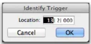 Avid Pro Tools 11.0 - Pour modifier l'emplacement d'un déclencheur dans une mesure : - 1
