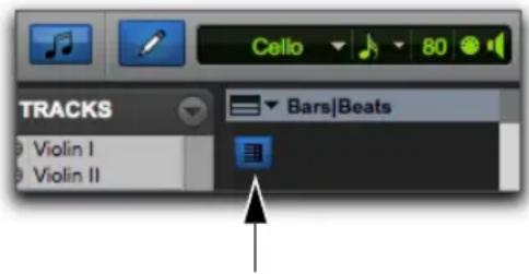 Avid Pro Tools 11.0 - Double barre de mesure en vue Notation - 1