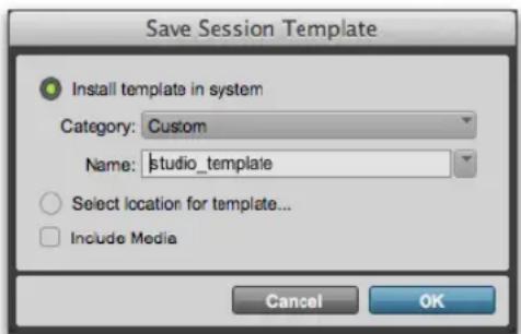 Avid Pro Tools 11.0 - Pour créer un modèle de session Pro Tools personnalisé : - 2