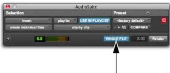 Avid Pro Tools 11.0 - Pour générer un rendu de clip avec des poignées AudioSuite : - 2