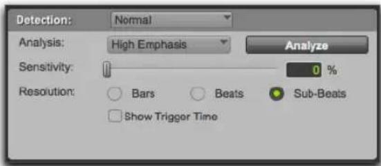 Avid Pro Tools 11.0 - Pour calculer le tempo d'une sélection avec Beat Detective : - 1