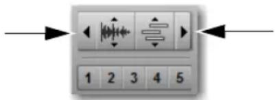 Avid Pro Tools 11.0 - Boutons de zoom avant/arrière horizontal - 1