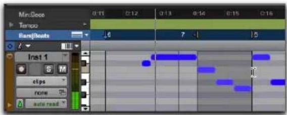 Avid Pro Tools 11.0 - Pour lier ou dissocier les sélections d'édition et de timeline, effectuez l'une des opérations suivantes : - 2