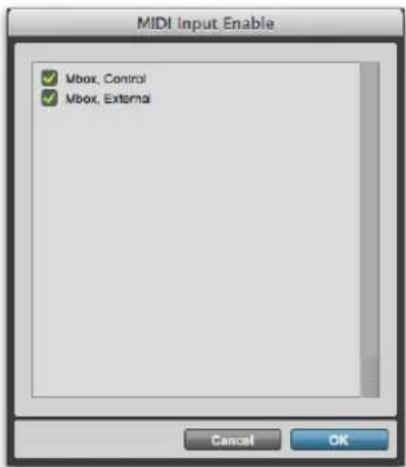Avid Pro Tools 11.0 - Pour activer des périphériques d'entrée : - 1