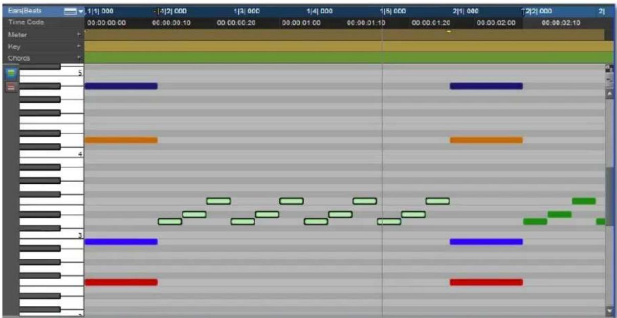 Avid Pro Tools 11.0 - Vue superposée des notes - 2