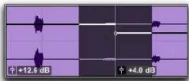 Avid Pro Tools 11.0 - Courbe de gain du clip et fondus enchaînés - 1