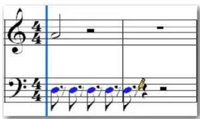 Avid Pro Tools 11.0 - Pour insérer manuellement plusieurs notes de la même hauteur : - 1