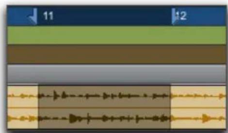 Avid Pro Tools 11.0 - Sélection du contenu des pistes - 1