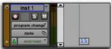 Inst 1 program change none MUDI test 15