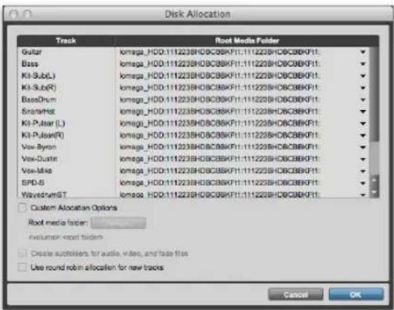 Avid Pro Tools 11.0 - Pour allouer les disques audio de votre système : - 1