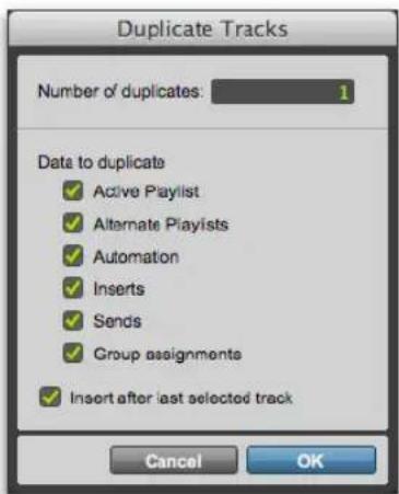 Avid Pro Tools 11.0 - Pour dupliquer une ou plusieurs pistes : - 2